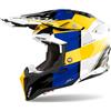 Airoh Casco Moto Cross Enduro Airoh AVIATOR 3 MONARCH Blu Giallo L