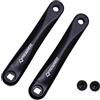 Prowheel Manovella Ebike Disponibile con Foro Quadrato,140MM/152MM/160MM/165MM/170MM/175MM Nero Manovella per Bicicletta per Bicicletta elettrica,Motore a Montaggio Centrale,Coppia