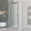 DEGHI Box doccia 80x100 cm scorrevole con vetro stampato e profilo cromo 200h - Skin