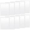 DNDGDLUA Tasche autoadesive, 12 pezzi, buste orizzontali trasparenti per carte, porta etichette, autoadesive per proteggere le tue carte o foto (dimensione interna: 8 x 12 cm)