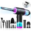 Hoofun 100000 Giri/min Rimuovi Polvere Aria Compressa Elettrico, 2 in 1 Aspirapolvere e Mini Soffiatore a Batteria da 7600 mAh, 10Kpa Air Duster, 3 Velocità Aria Compressa Spray per PC Tastiera Auto