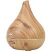 PNI Diffusore per aromaterapia PNI HU400 per oli essenziali, con ultrasuoni, 400 ml, timer, 7 colori LED, chiusura automatica, illuminazione in legno