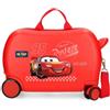 Disney Joumma Bags, Disney Cars RD Trip, Valigia Cabina, Valigia per bambini, Realizzata in ABS, un materiale rigido e leggero, ruote doppie a rotazione multidirezionale, chiusura a combinazione laterale.,