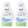 HiPP - Baby Care Doccia Shampoo per Bambini a Forma di Simpatica Foca, Deterge con Delicatezza Corpo e Capelli, pH Neutro, con Estratto di Mandorle Bio, 1 Flacone da 200 ml