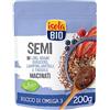 Isola Bio Mix Biologico di Semi di Lino, Grano Saraceno, Lamponi, Mirtilli e Fragole Macinati, Fonte di Proteine, Ricchi di Omega 3 e Zinco, Senza Glutine per Vegetariani e Vegani, Confezione 200g