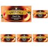 Twinings, Tè Nero Aromatizzato alla Pesca dal Sapore Fresco e Delicato, Infusi e Tisane, Confezione da 125 Filtri