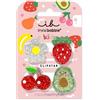 invisibobble CLIPSTAR KIDS FRUTTI FUN - 4 fermagli per capelli per bambini, colorati e scintillanti, per capelli sani, design con frutta e fiori, perfetti per i bambini