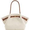 JW PEI Hana Medium Borsa Tote da Donna- Tela Scamosciata Sintetica Marrone