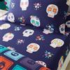 Catherine Lansfield Sugar Skull Fiesta - Lenzuolo singolo con angoli, colore: viola