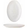 Bloomingville Piatto da portata invernale ovale con albero di Natale, colore naturale, in gres, 31 x 21 cm, 82061074