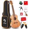 Vangoa Ukulele da Concerto 23 pollici Mogano Ukelele Acustico Hawaii Ukes con Kits per Principianti Studenti Adulti con Borsa