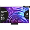 Samsung TV OLED 4K 77" QE77S95DATXZT Smart TV Wi-Fi Graphite Black 2024, Processore NQ4 AI GEN2, OLED Glare Free, Infinity One Design, Dolby Atmos