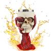 FePen Calice con Teschio di Halloween, Boccale di Birra in Acciaio Inox, Tazza Metallo per Caffè e Birra (Calice)