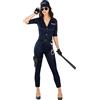 Funidelia | Costume SWAT da per donna Poliziotto, Agente di polizia, FBI - Costume per Adulto e accessori per Feste, Carnevale e Halloween - Taglia S - Nero