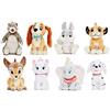 Disney Classic Animals - Collezione di Peluche: Balu, Lady 14 cm, Battente 16 cm, Simba, Bambi, Marie, Dumbo 17 cm, Dalmatina 15 cm (8 Pezzi)