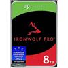 Seagate IronWolf Pro, 8 TB, Hard Disk SATA da 6 GBit/s, HDD, CMR 3,5 7.200 RPM, Cache da 128 MB per NAS con Sistema RAID, 3 anni Rescue Services, Pacchetto di Facile Apertura (ST8000NEZ01)