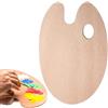 ZDL Tavolozza Pittura per Olio,Tavolozza di Pittura in Legno,Tavolozza di Miscelazione Della Vernice con Foro,Tavolozza per Dipingere per Bambini Adulti,per Arte Fai-da-Te e Pittura