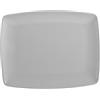H&H Boston Set 6 Piatti Rettangolari, Stoneware, Grigio, 25x15 cm