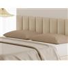 BANZAII TEXTILE INNOVATOR ONLINE Banzaii Coppia Federe per Cuscini Letto 100% Puro Cotone Traspirante, Anti Acaro, Alta Qualità 50x80 cm, Made in Italy, Beige