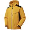 NaLatia Uomo Giacca Softshell Mezza Stagione Cappuccio Antivento Funzionale Sportiva da Corsa Traspirante Autunnale Outdoor Style Mix Moda