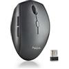 NGS BEE BLACK - Mouse senza Fili, Mouse Ergonomico con Tasti Silenziosi, 5 Pulsanti e Rotellina di Scorrimento, Connessione Wireless a 2.4 GHz, Speciale per Destrimani, DPI Regolabile, Nero