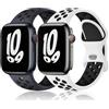 Wowstrap Cinturino per Apple Watch 40mm 45mm 44mm 42mm 46mm 41mm 38mm 49mm,Cinturini Silicone per Apple Watch Serie 10 9 8 7 6 5 4 3 Ultra SE Nike Sport Bracciale Orologio Bands,Band iWatch Donna/Uomo,2 Pezzi