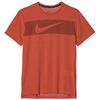 Nike Breathe Top Short-Sleeve Hpr Dry GFX, T-Shirt Uomo, Mystic Red/Htr/Black, M