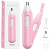 IFANZETECH Tagliapeli Naso e Orecchie rasoio naso uomo - tagliacapelli professionale Indolore per naso e orecchie e Sopracciglia e Viso, IPX7 Impermeabile, Adatto a Uomini e Donne Ricaricabile USB Rosa