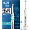 Oral-B Genius 8900 Spazzolini Elettrici Ricaricabili Argento, 2 Manici, 3 Testine Di Ricambio, 5 Modalità tra cui Denti Sensibili, Protezione Gengive e Sbiancante, 1 Custodia Da Viaggio