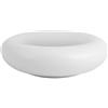 H&H Lifestyle H&H Skin Piatto Sasso in porcellana bianca 17,5X5,5 Cm - Confezione da 2 pezzi