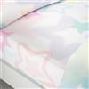 Catherine Lansfield Ombre Stars - Lenzuolo singolo con angoli, colore: Bianco