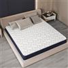 The White Stone Materasso Matrimoniale Francese 140 x 190 in Waterfoam Ipoallergenico | Altezza 18 cm | Imbottitura in Ovatta e Rivestimento in Tessuto 3D Traspirante, Antiacaro e Antifungino | Realizzato in Italia