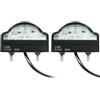 SPARKMOTO 2x Luci Targa Posteriori LED Universali 12v 24v, Fanale Illuminazione Impermeabile Per Rimorchio Caravan Camion, Luce Omologata