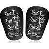 NQEUEPN 2 Pz Parastinchi da Calcio, Materiale PBT ed EVA, 8x5cm Mini Protettivi per Adolescenti Adulti Sport (Nero)