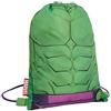 Marvel, borsa da palestra con coulisse, per bambini e sport, Hulk, Hulk, Borsa con coulisse
