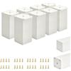 ALUSFERA Piedini regolabili per mobili - Set da 8 - Piedini per mobili dal design elegante - Piedini per mobili 40 x 40 x 80 mm Facile montaggio con set completo di viti