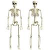 KEELYY 2 Pezzi Scheletro Halloween da Appendere 40 cm, Decorazioni Realistiche per Interni ed Esterni, Accessori per Feste di Carnevale