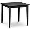 Julian Bowen Rufford Tavolo da Pranzo, Nero, Legno, 80x80