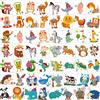 HOWAF Tatuaggi Temporanei per Bambini, 96 Dinosauro Giraffa Zebra Leone Panda Animale Tatuaggi Set, Finti Tatuaggi per Bambina Ragazzi, Tattoo Bambini per Feste di Compleanno Regalo Giocattolo