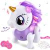 Ulikey Unicorno Robot Bambina Regalo, Unicorno Telecomandato Sensore di Gesto Intelligente Danza Musica LED Giocattoli, Robot Giocattolo Bambini, Ricaricabile, Interattivo, Registrabile, Programmabile