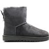 UGG MINI BAILEY BOW II Ugg donna grigio in suede