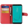 HualuBro Cover Vodafone Smart E9, Flip Case in PU Pelle Premium Portafoglio Cover [Funzione Stand] [Slot Carte] Leather Wallet Phone Custodia per Vodafone Smart E9 (Rosso)