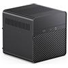 Jonsbo N2 PC Case Case NAS 5+1 slot di memoria, tecnologia hot swapping, alluminio, mini ITX, nero
