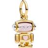 LaMenars Cute Love Robot Charm für Armbänd 925 Sterling Silber Bead Donna Charms Festa della Mamma Compleanno Anniversario Gioielli per Donna