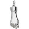 AVANCY Ciondolo in argento sterling 925M a mano pugno fico 22 x 8 mm liscio amuleto
