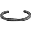 TQWSVUM Bracciale Runico Vichingo per Uomo Donna - 6MM Nordic Elder Futhark Runes Bracciale - Braccialetto A Forma C Ritorto Aperto in Acciaio Inossidabile Gioielli Amuleto Protezione Pagana