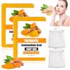 Hpbaggy 2 Pezzi Sapone alla Curcuma, Turmeric Soap, Lemon Turmeric Kojic Acid Soap, Sapone Anti-macchie alla Curcuma, Turmeric Kojic Acid Soap Bar, Pulizia profonda delicata (2x100)