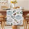 Aisybaklyn Tovaglia 40 x 140 cm, Runner Tavola Moderno, Centro Tavola Autunnale, Runner Tavolo Zucca Blu Lino per le Decorazioni del Tavolo Della Cucina Delle Feste Halloween
