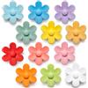 SUNURS Magneti da frigo carini a fiore 3D in tinta unita per armadietto, magneti da frigo decorativi colorati e forti per lavagna, cucina e ufficio (12 pezzi)