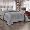 IlGruppone Trapunta Matrimoniale Velluto Piumone Invernale 625 Gr/Mq Piumino Caldo Due Piazze Inverno Coperta Duck Friendly (Grigio)
